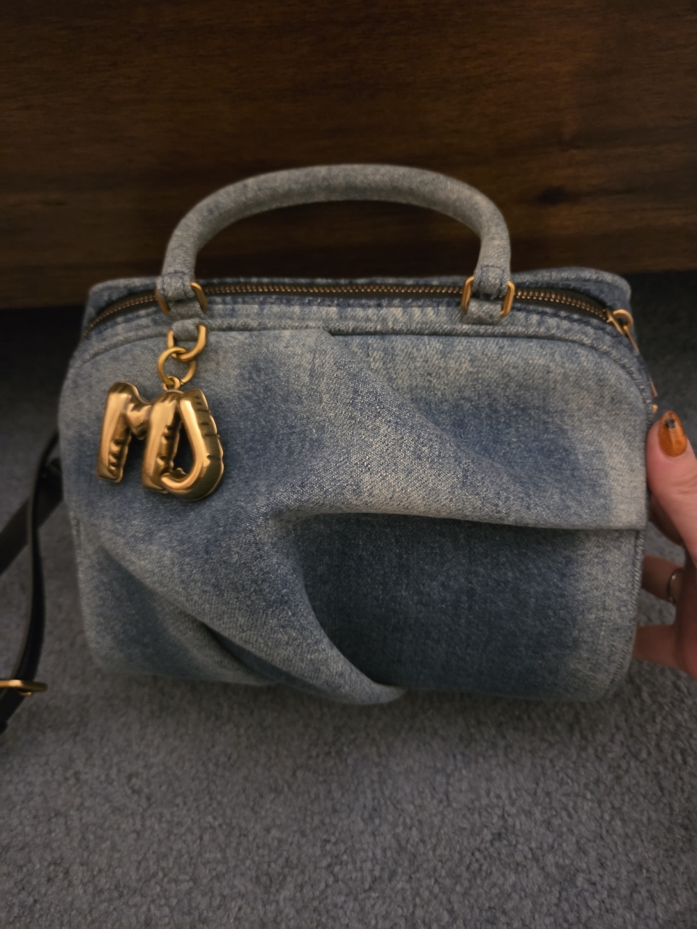 Nwt Marc Jacobs Denim Wave Bag